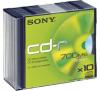 MEDIA CD ENREGISTRABLES SONY CDR 48x 700MO PACK DE 10