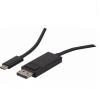 CABLE ADAPTATEUR TYPE C - DISPLAY PORT V1.2 M/M 1M POUR CONNECTE PORTABLE DELL E7280 OU 7290 / ECRAN 