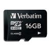 VERBATIM Carte micro SD class 4 16 Go 44007