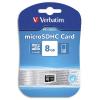 VERBATIM Carte micro SDHC Class 10 8Go 44012 + redevance