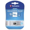 VERBATIM Carte micro SDHC Class 10 16Go 44010 + redevance