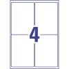 Etiquette laser 99.1 x 139mm - boite de 100 planches