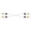 REAL CABLE 2RCA-1 2M. CABLE AUDIO STEREO HAUTE QUALITE RCA MALE/MALE 2 METRES.