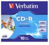 PACK DE 10 CD-R VERBATIM 700MB