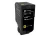TONER JAUNE LRP HAUTE CAPACITE LEXMARK CS725 ORIGINE