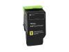 TONER JAUNE LEXMARK CS421DN CS521DN.CS622DE.CX421ADN.CX522ADE. CX622ADE.CX625ADE.CX625ADHE ORIGINE