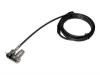 CABLE DE SECURITE, UNIVERSEL, AVEC ANCRAGE COMMUTABLE, 2 M, POIDS BRUT: 0.16 KG