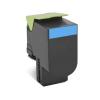 RECHARGE TONER CYAN HAUTE CAPACITE POUR LEXMARK CX410/CX510