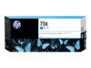 CARTOUCHE JET D'ENCRE 728 CYAN TRES GRANDE CAPACITE 300ML HP DESIGNJET T730.T830 ORIGINE