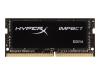 BARETTE MEMOIRE KINGSTON HYPERX IMPACT - 8 GO - DDR4 - SO DIMM 260 BROCHES - 2133 MHZ - PC4-1700