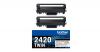 PACK DE 2 TONERS HAUTE CAPACITE BROTHER DCP-L2510.L2530.L2537/HL-L2350.L2370.L2375/MFC-L2713. L2730.L2750 ORIGINE