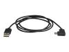 STARTECH CABLE USB-A ANGLE DROIT VERS USB-C COUDE 1M M/M USB2.0 CONNECTEUR PLAQUE