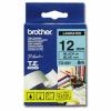 Ruban BROTHER TZ-531 pour tiqueteuses (noir/bleu) 12 mm lamin et perfor