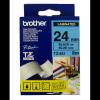 Ruban BROTHER TZ-551 pour tiqueteuses ( noir/bleu) 24 mm lamin et perfor 